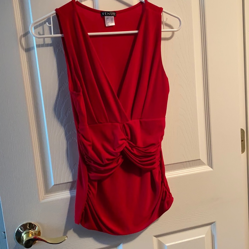 NWOT Venus size s wrap , ruche top